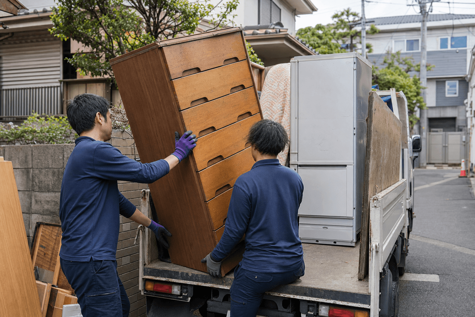 不用品・ゴミ回収作業